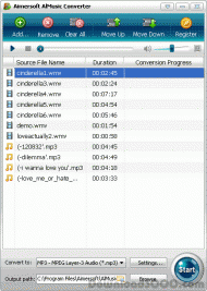 Aimersoft Music Converter screenshot